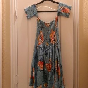 Off the shoulder Floral Mini